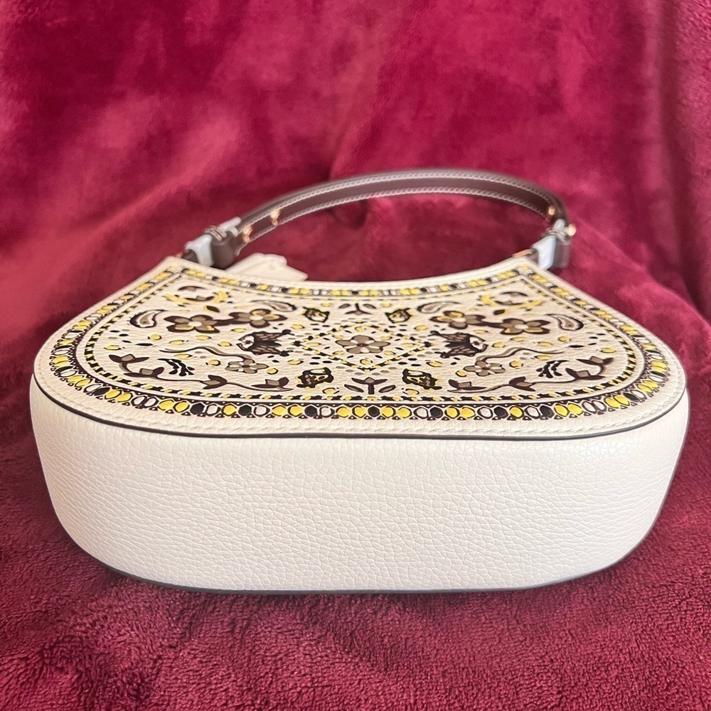 TORY BURCH•EMERSON LEATHER PRINTED SHOULDER BAG - Picture 9 of 15